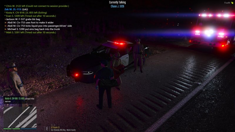 Assisting with San Andreas Highway Patrol