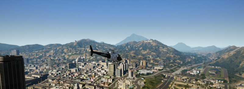 Flying Next To Vinewood