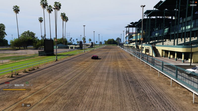 A day racing at the Vinewood Racetrack