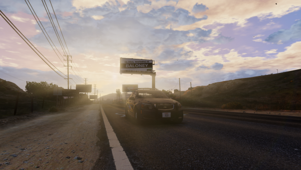 Sunrise over Route 68