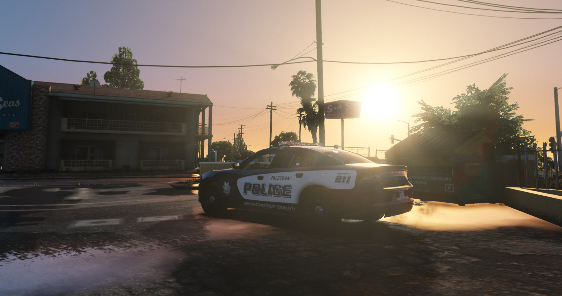 Sunset after a storm in Paleto