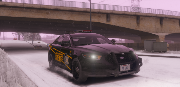 LCSO Taurus out in the Snow