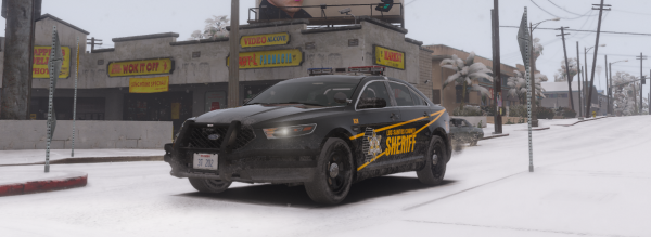 LCSO Taurus out in the Snow