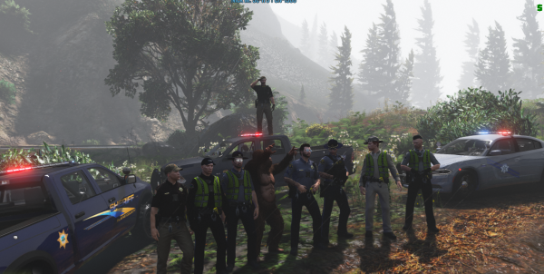 "BCSO, SAHP, and LSPD team up to get a drunk Big foot off the streets."