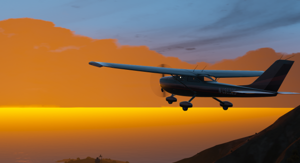 Flying Into The Sunset
