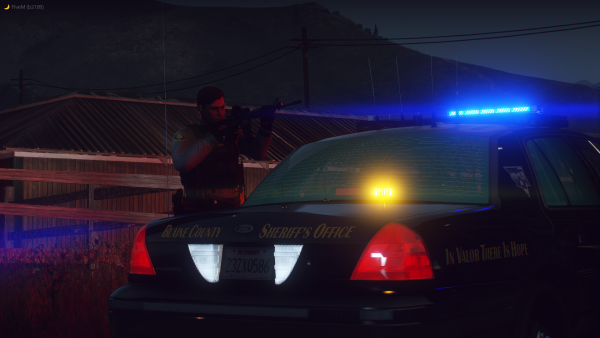 Suspect is surrounded