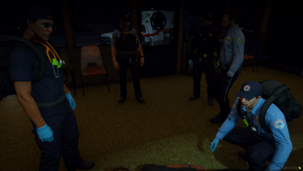 Medical emergency at Sandy Shores Station