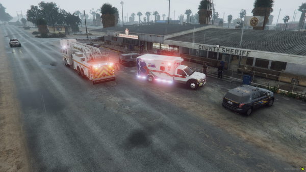 Medical emergency at Sandy Shores Station
