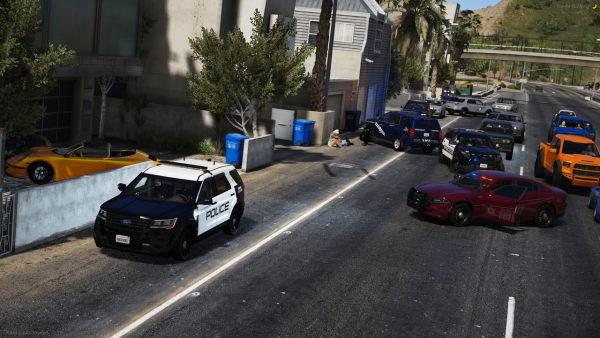 Domestic turned into an officer assaulted, and the subject took off.