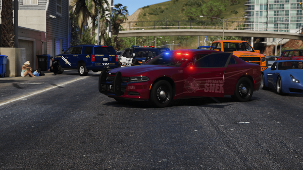 Domestic turned into an officer assaulted, and the subject took off.