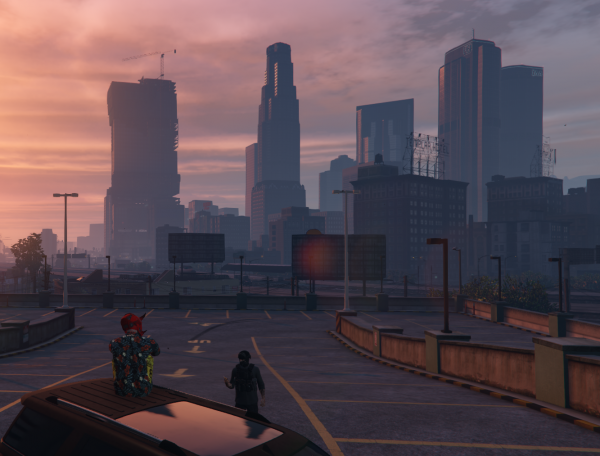 Overlooking the city